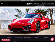 Tablet Screenshot of brickellluxurymotors.com